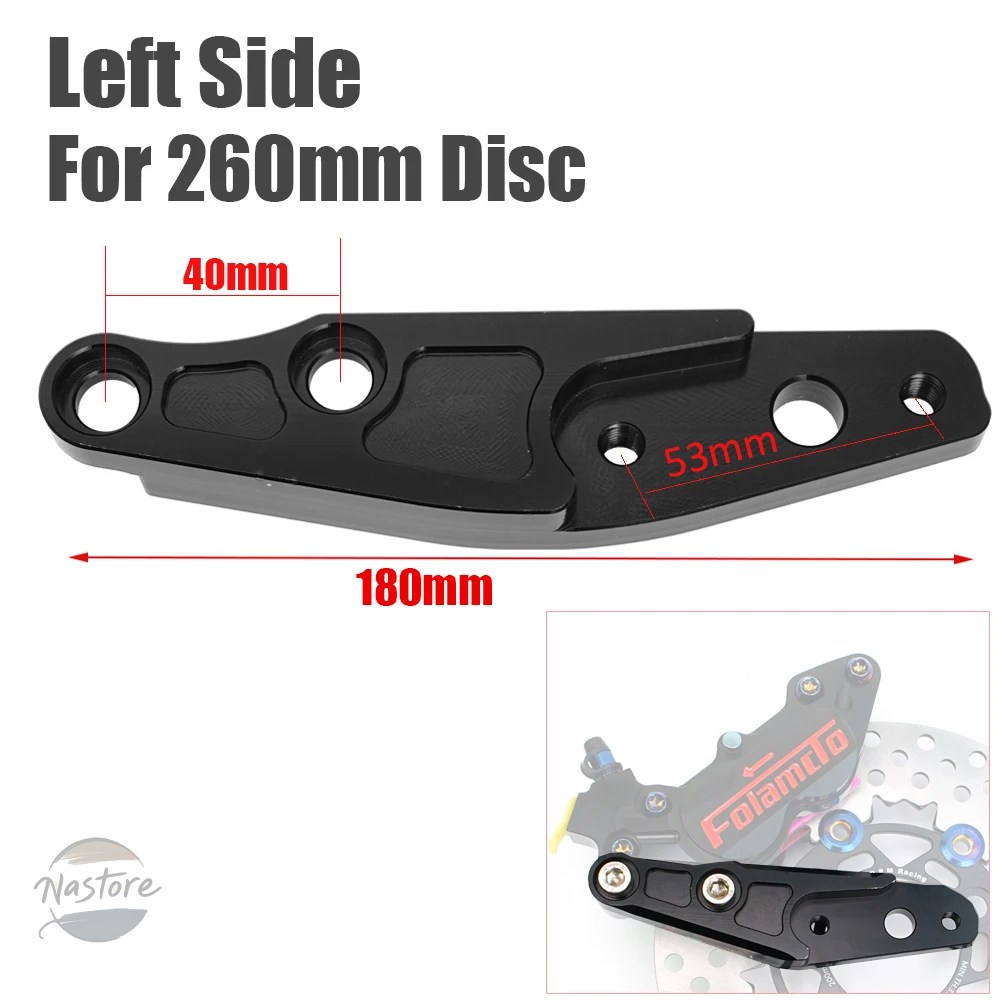並行輸入品 スズキ suzuki バイク ブレーキ ヤマハ ビッグ4ピストンディスクキャリパーポンプ40mmピッチング fast 53mmブラケット カワサキ 部品の画像