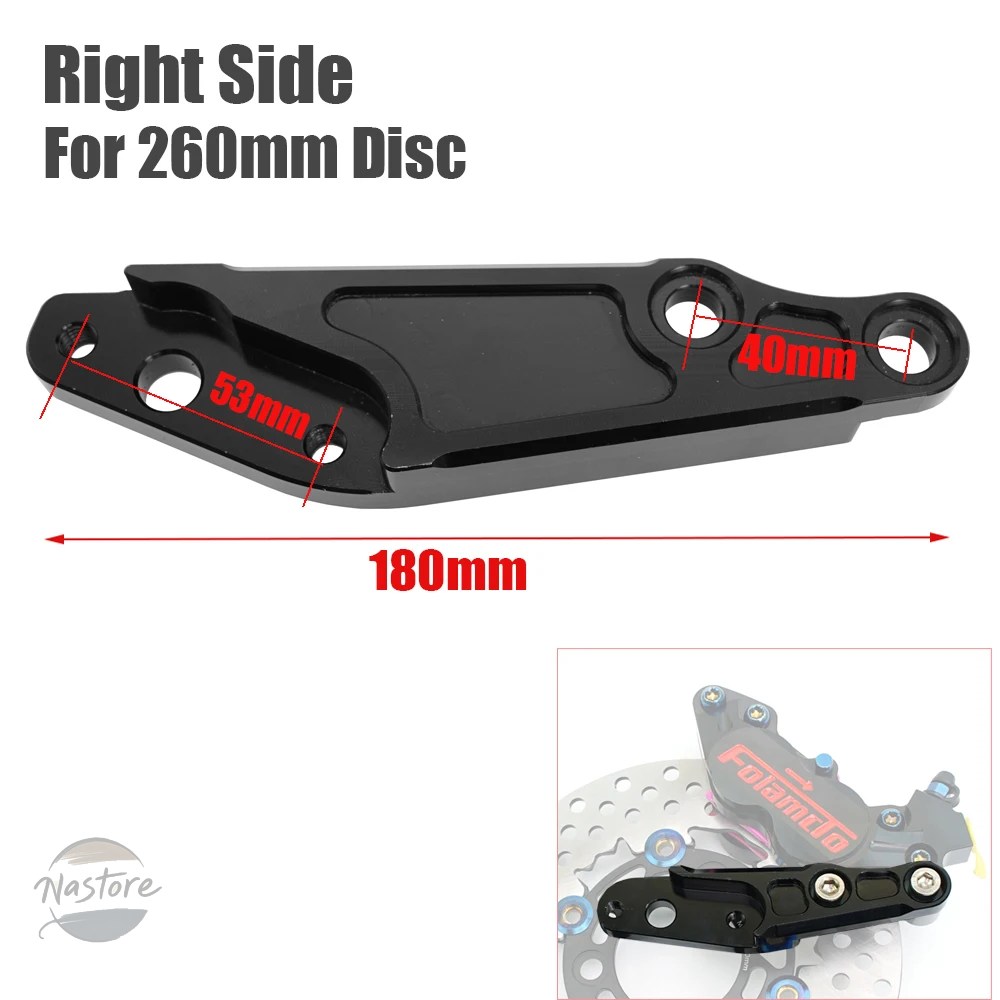 並行輸入品 スズキ suzuki バイク ブレーキ ヤマハ ビッグ4ピストンディスクキャリパーポンプ40mmピッチング fast 53mmブラケット カワサキ 部品の画像
