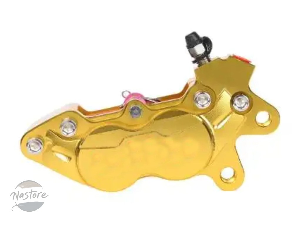並行輸入品 スズキ suzuki バイク ブレーキ ヤマハ ビッグ4ピストンディスクキャリパーポンプ40mmピッチング fast 53mmブラケット カワサキ 部品の画像