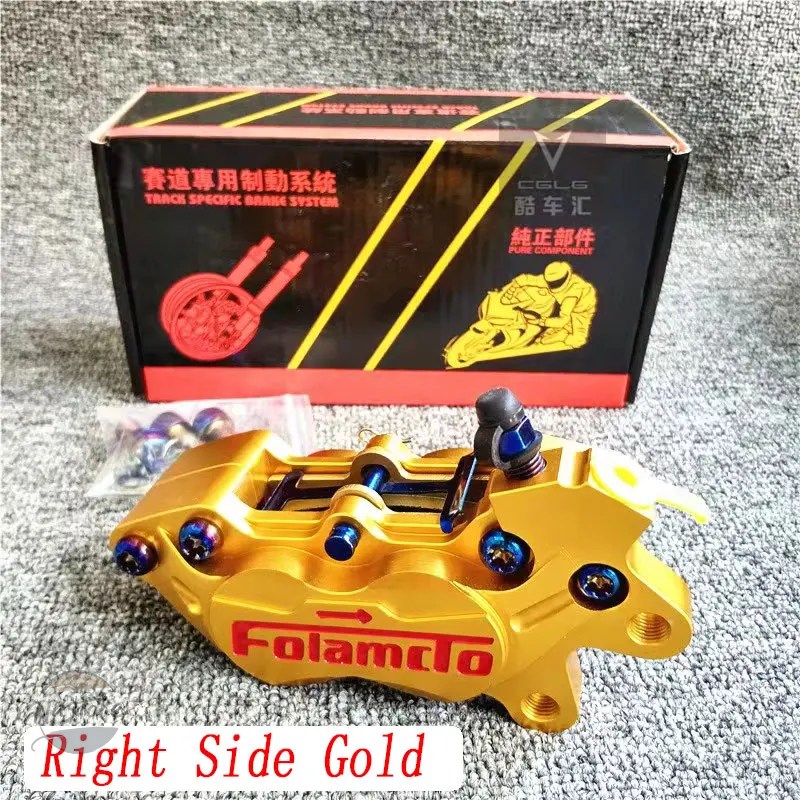 並行輸入品 スズキ suzuki バイク ブレーキ ヤマハ ビッグ4ピストンディスクキャリパーポンプ40mmピッチング fast 53mmブラケット カワサキ 部品の画像
