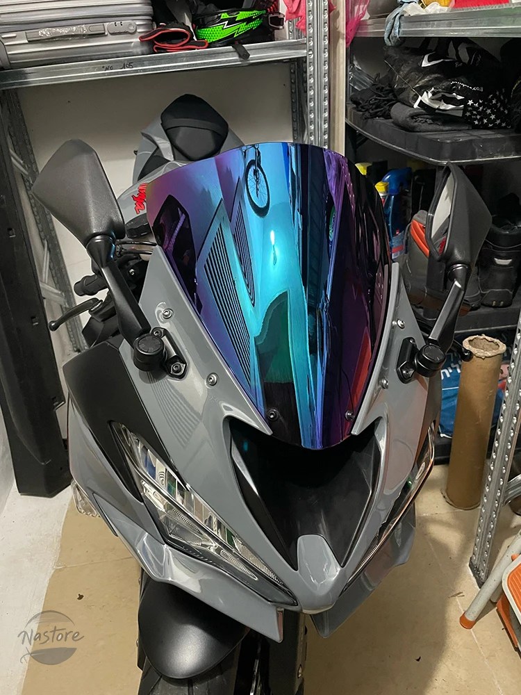 並行輸入品 バイク zx6r ウィンドシールド カワサキ ニンジャ 636 zx-6r ダブルバブルウィンドスクリーン 部品 カスタムパーツ アクセサリーの画像