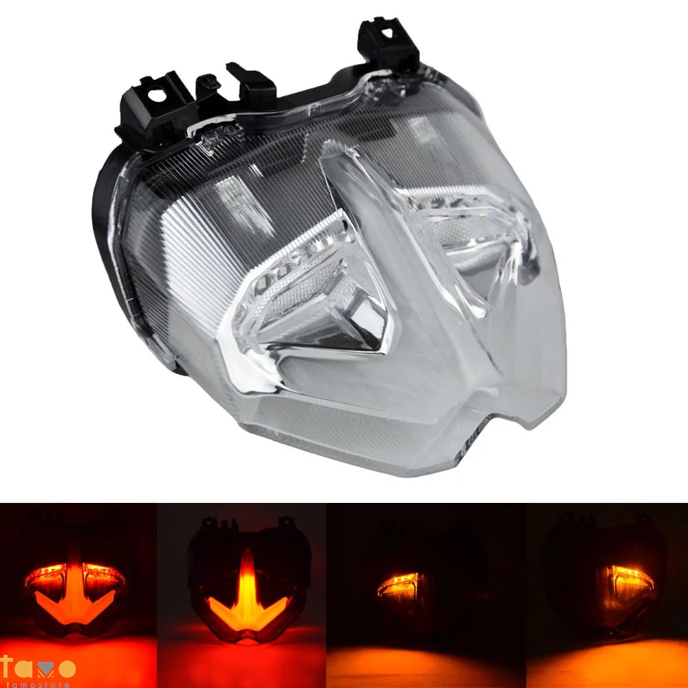 並行輸入品 ヤマハ リア ブレーキ 二輪 統合テールライト 点滅 防水 ライト mt09 2021 2022 mt-09 mt fz09の画像