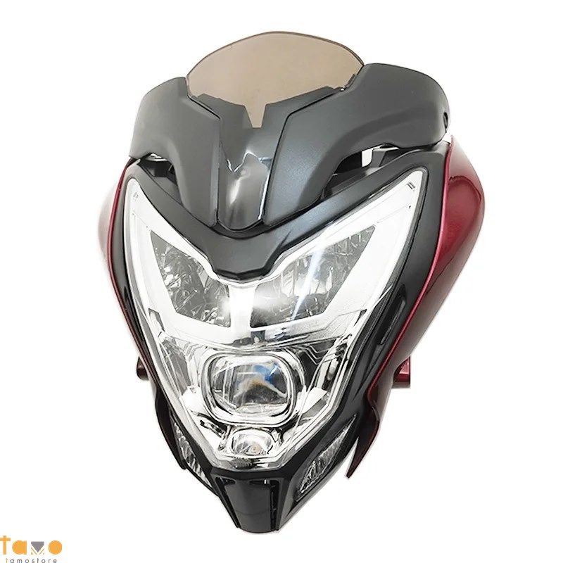 並行輸入品 バイク ヘッド ライトアセンブリ 1ピース バjaj フェアリング 150 200 赤 黒 青 部品 カスタムパーツ アクセサリーの画像