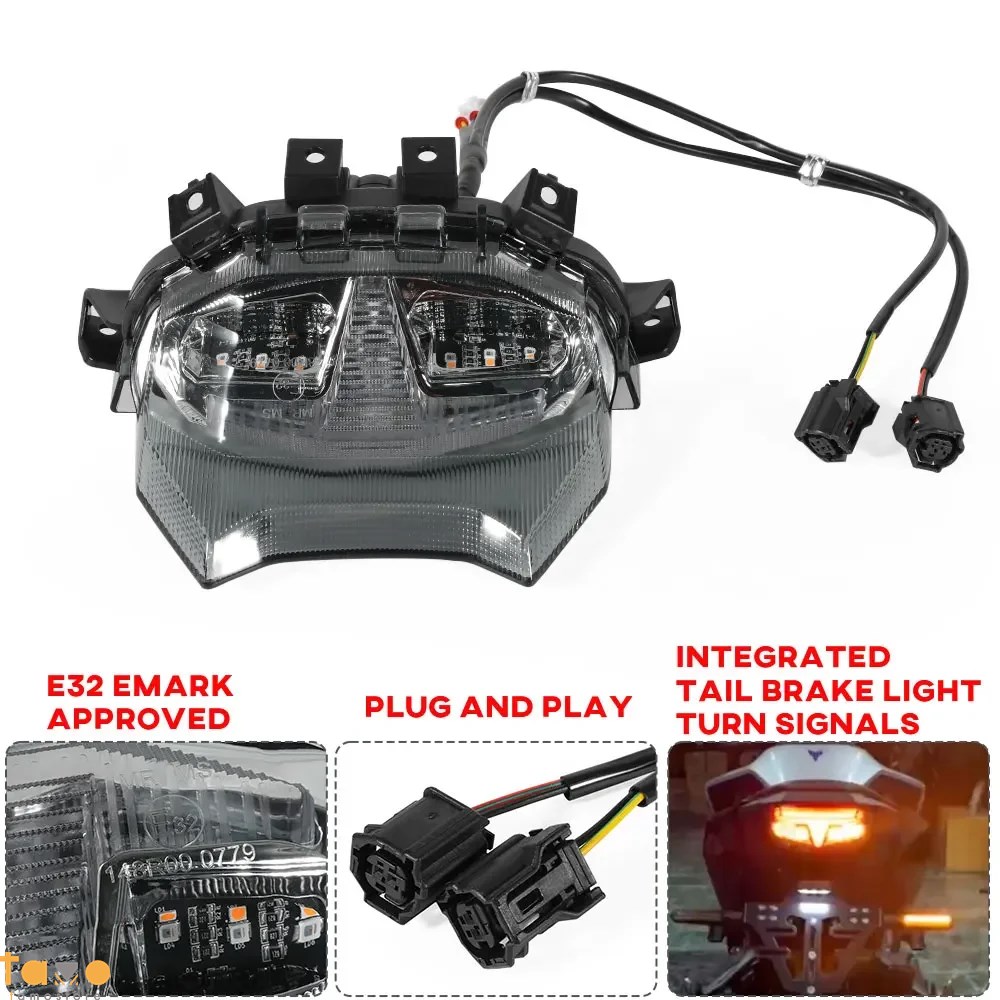 並行輸入品 ヤマハ リア ブレーキ 2025 mt-09 led 統合テールライト mt09 sp mt 09 y-amt 2024 ストップランプ信号インジケータライト e32の画像