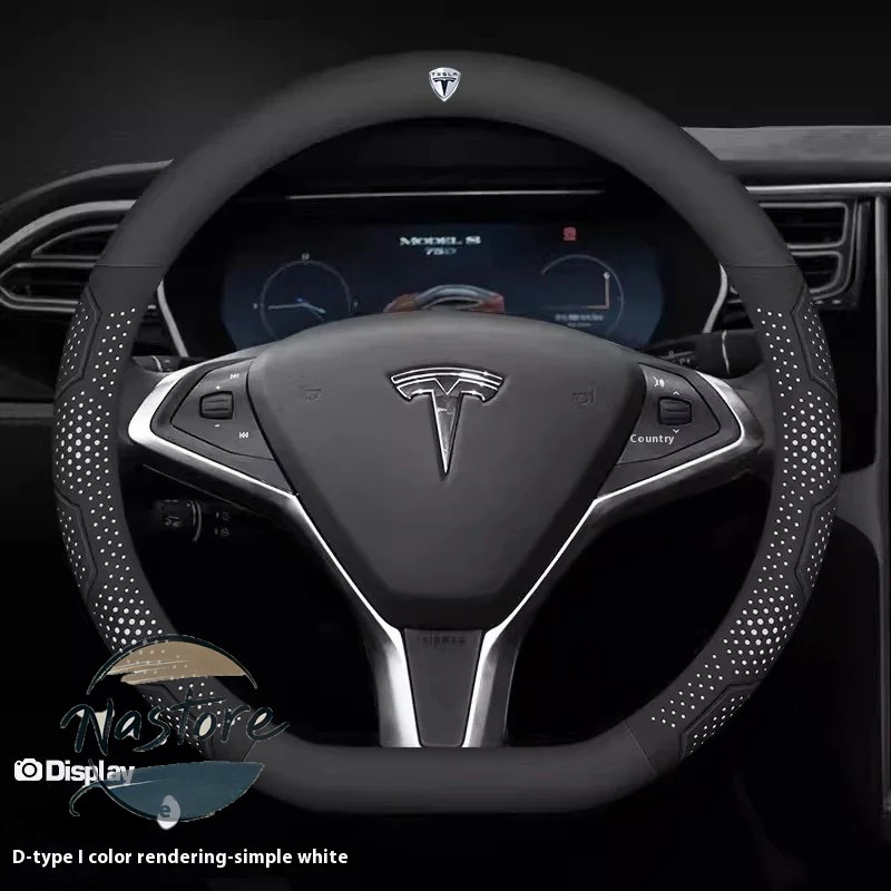 並行輸入品 テスラ tesla カバー ホイール カスタムパーツ モデル3 モデルy モデルs モデルx ロードスター カーボン スエードレザー 滑り止め ステアリング_6