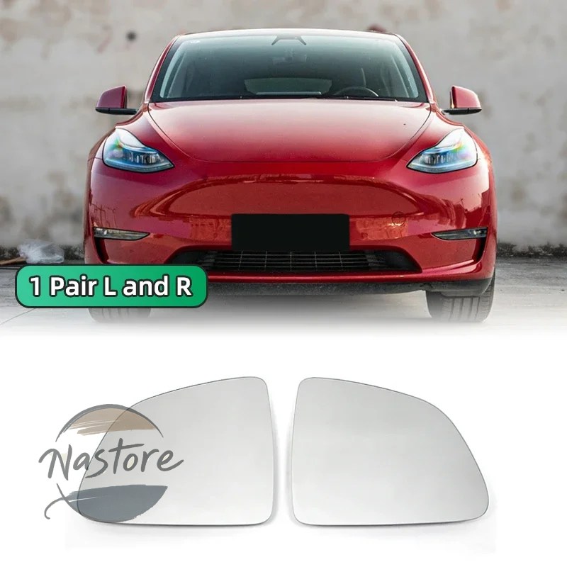 並行輸入品 テスラ tesla モデル1000r バックミラー ガラスレンズ ワイドスクリーン アンチグレア モデルy モデル2019-21 1ペアの画像