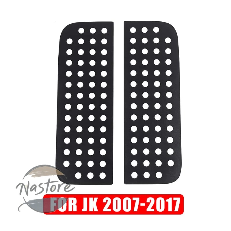 並行輸入品 ジープ カバー リア カスタム ウィンドウガラスパネル装飾トリムラングラー jk jl 2007-2019-21 2022 4 ドアアクセサリーブラックの画像