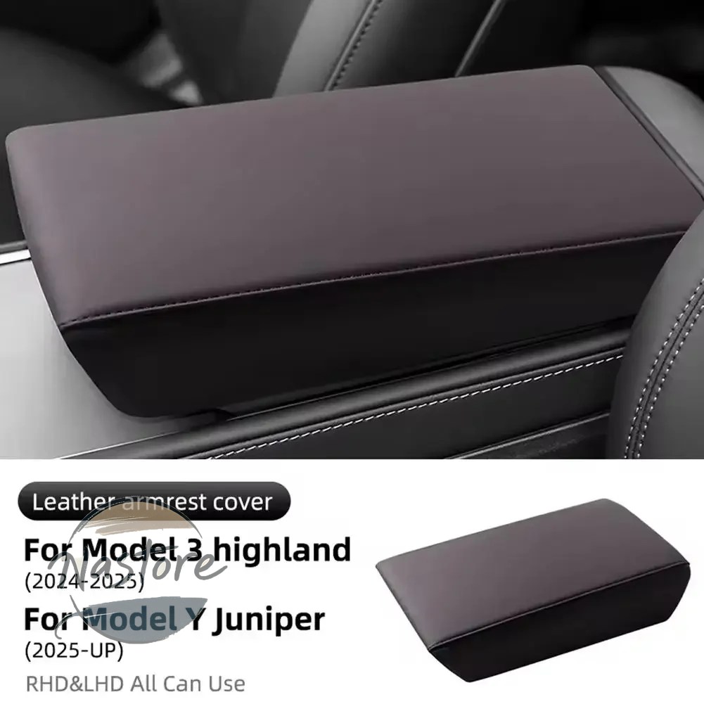 並行輸入品 テスラ tesla カバー アームレスト y 25 プロテクターボックス白ソフトレザーセンターコンソールパネルパッド model3 ハイランド v3z8の画像