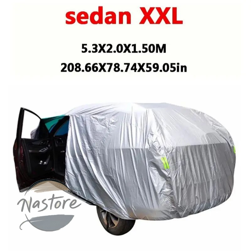 並行輸入品 カバー 汎 suv/セダンフルカー 屋外 太陽 雨 雪 保護 uv カーアンブレラ シルバー s-xxl カーケースの画像