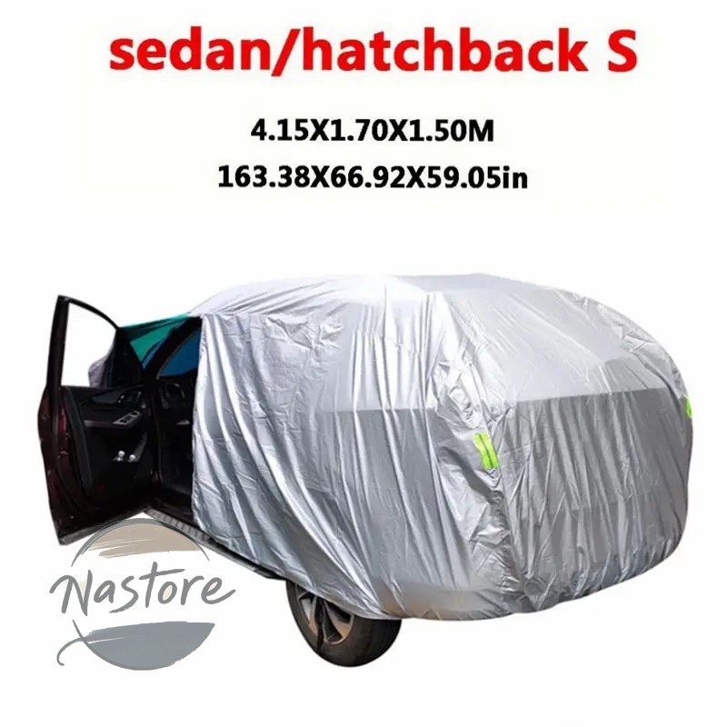 並行輸入品 カバー 汎 suv/セダンフルカー 屋外 太陽 雨 雪 保護 uv カーアンブレラ シルバー s-xxl カーケースの画像