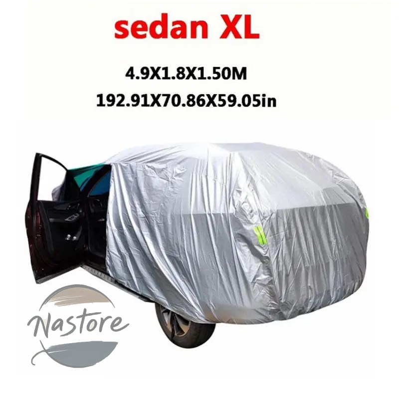 並行輸入品 カバー 汎 suv/セダンフルカー 屋外 太陽 雨 雪 保護 uv カーアンブレラ シルバー s-xxl カーケースの画像