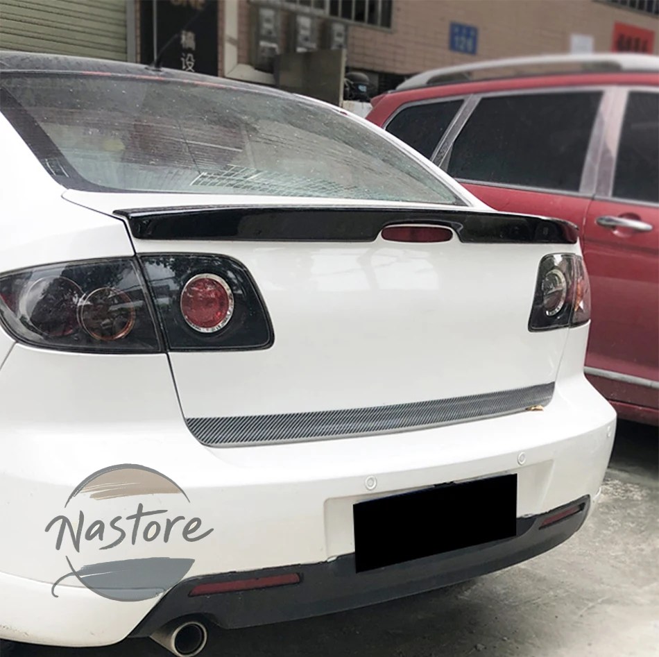 並行輸入品 マツダ mazda リア スポイラー カスタム アクセサリー トランク 光沢 ある黒 absプラスチック 素材 2006-2012 部品 カスタムパーツ_2