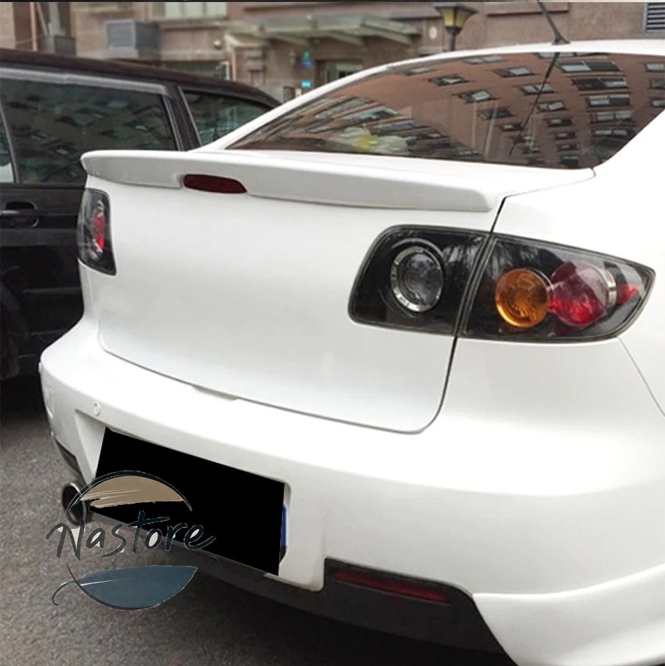 並行輸入品 マツダ mazda リア スポイラー カスタム アクセサリー トランク 光沢 ある黒 absプラスチック 素材 2006-2012 部品 カスタムパーツ_3