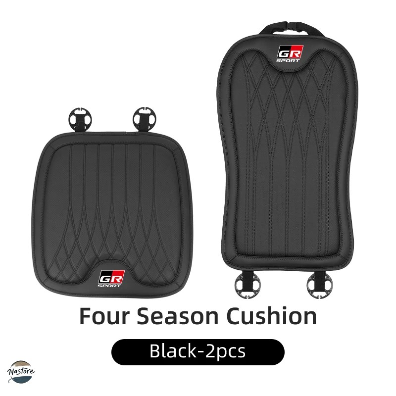 並行輸入品 rav4 トヨタ toyota car front rear seat cushion cover ice silk protector pad for gr supra aygo prado hilux yaris カスタムパーツ 部品の画像