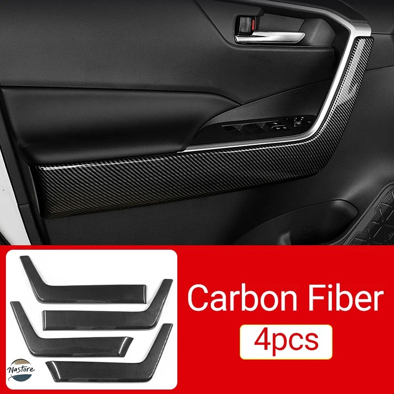 並行輸入品 rav4 トヨタ toyota for 2019-21 2022 2023 2024 rav 4 xa50 hybrid car door inner armrest trim cover anti-scratch strip カスタムパーツ 部品