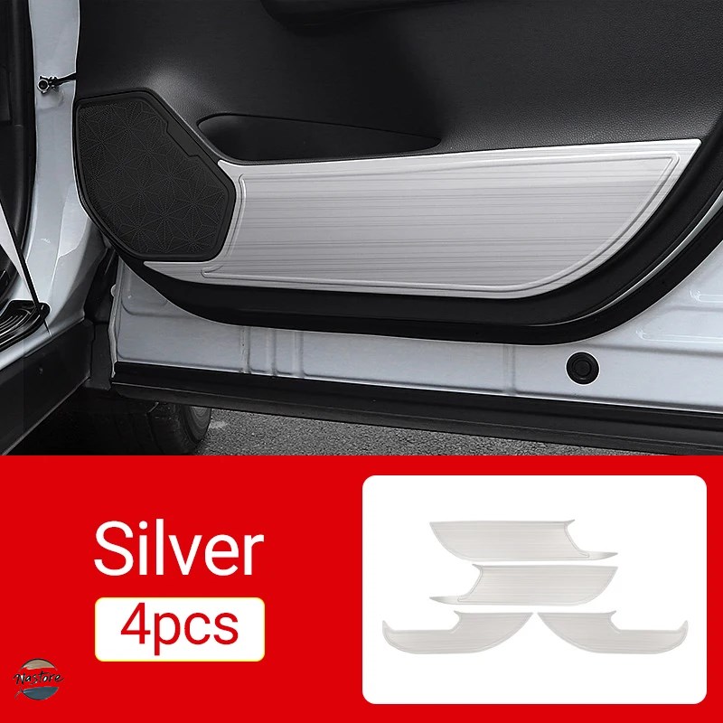 並行輸入品 トヨタ toyota カバー rav4xa50 2019-21 2022 2023 2024 rav 4 ステンレス ドアアンチキックパッド ハイブリッドトリム カスタムパーツ 部品