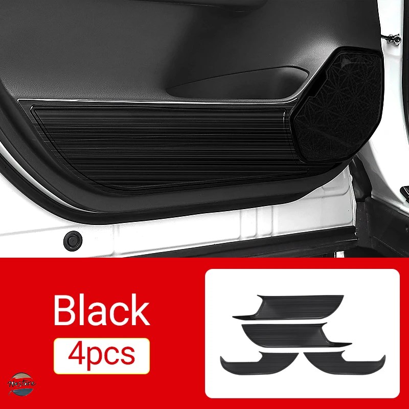 並行輸入品 トヨタ toyota カバー rav4xa50 2019-21 2022 2023 2024 rav 4 ステンレス ドアアンチキックパッド ハイブリッドトリム カスタムパーツ 部品