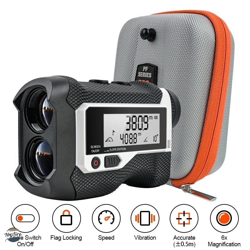 並行輸入品 スクリーン ゴルフ距離計 800 メートル lcd 振動フラッグロックスロープスイッチ 測定レーザー距離計 m/yd カスタムパーツ 部品 アクセサリー_4