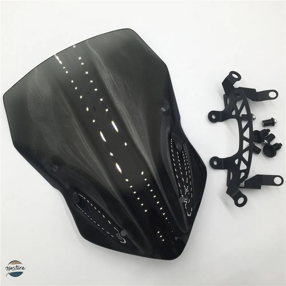 並行輸入品 SMOKE HIGH QUALITY WINDSHIELD WINDSCREENS AIR WIND DEFLECTOR MOTO カワサキ Z900 2017 2018 GREEN\u0026BLACKの画像