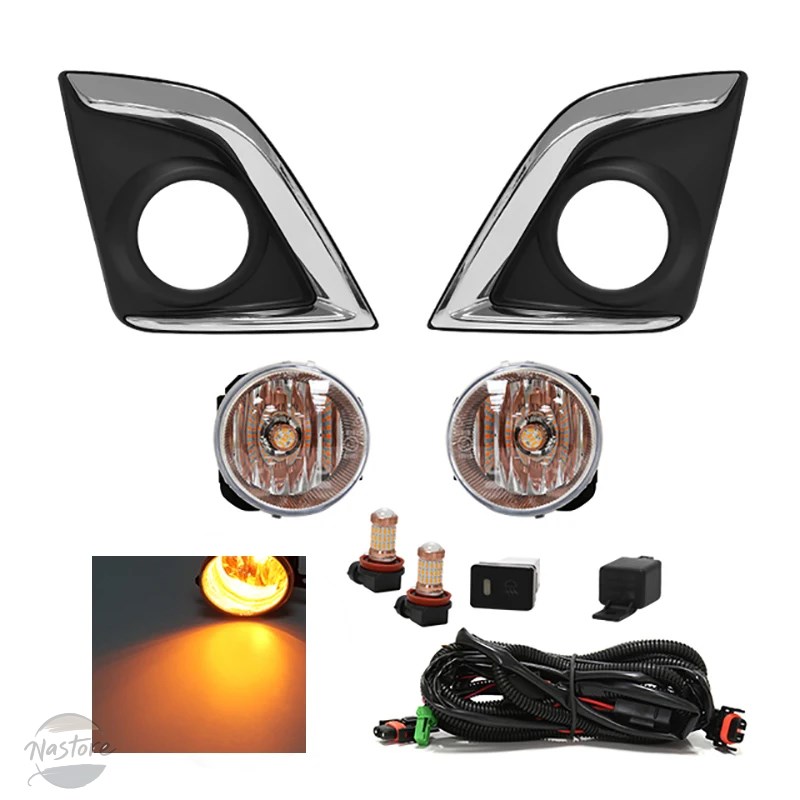 並行輸入品 いすゞD MAX 2016 2017 2018 2019 フロントバンパー ランプ LEDフォギングライト 防水 運転アクセサリー_2