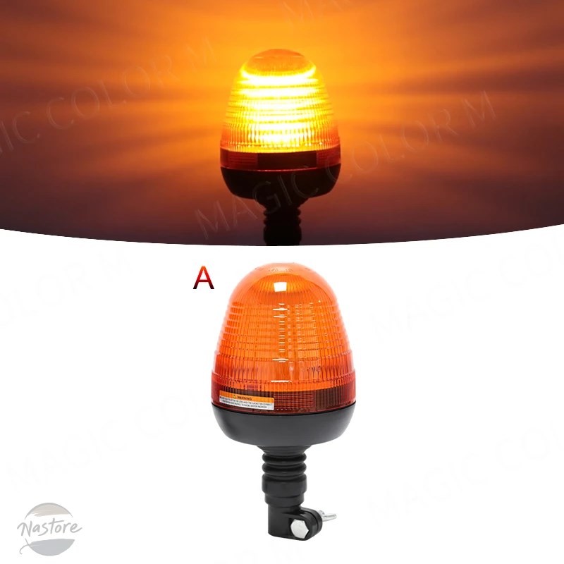 並行輸入品 防水 ストロボ 農業 ランプ 60LED 点滅信号 緊急セキュリティアラーム 黄色 12V_2