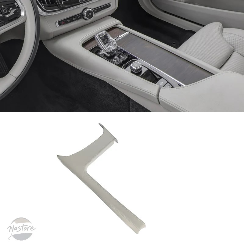 並行輸入品 EVO XC60 S60 V60 中央制御ギアパネル フレーム 革ステッカー インテリアアクセサリーの画像