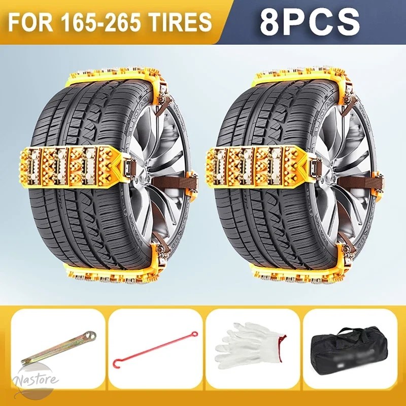 並行輸入品 滑り止めスノータイガークロー タイヤ TPU マンガン ネイルチェーン 冬 屋外 ホイール 車 6.5 10.83インチの画像