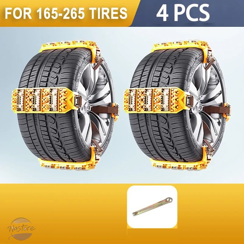 並行輸入品 滑り止めスノータイガークロー タイヤ TPU マンガン ネイルチェーン 冬 屋外 ホイール 車 6.5 10.83インチの画像