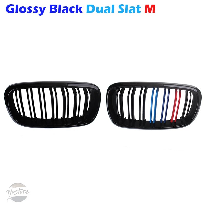 並行輸入品 BMW f15 フロントバンパー グリル 1ペア 光沢/マットブラック ダブル カスタムパーツ 部品 アクセサリーの画像