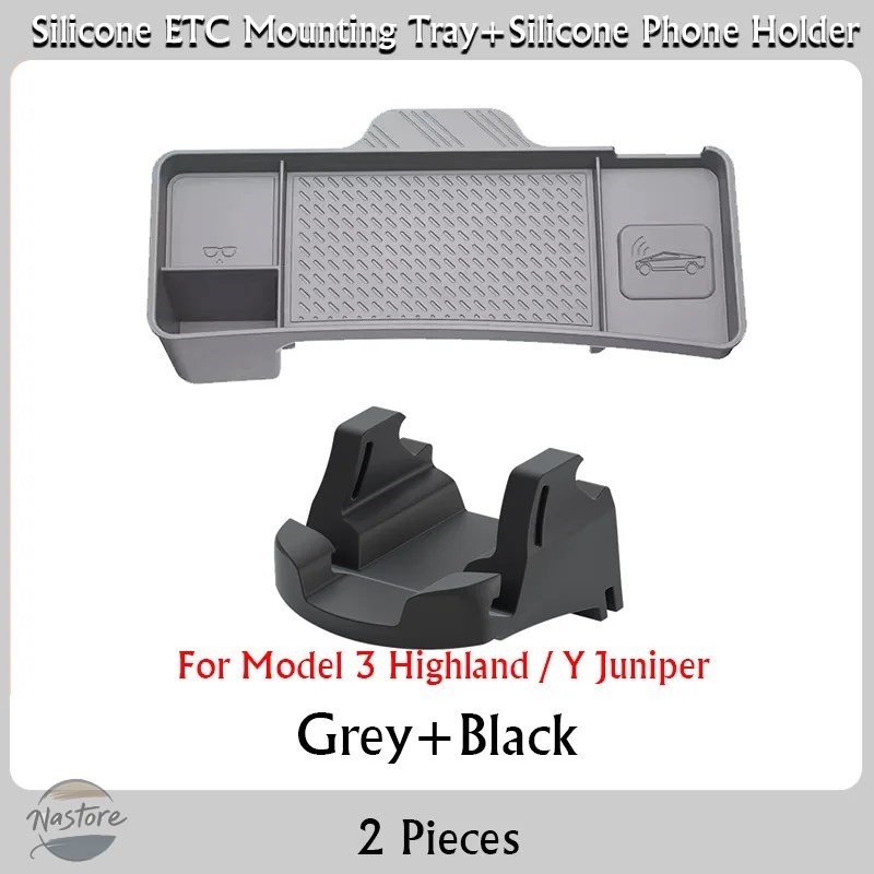 並行輸入品 テスラ 取付 モデル3 ハイランド モデルY ジュニパー 2025 センターコンソールオーガナイザー スクリーンリア収納ボックス ダッシュボード ETCの画像