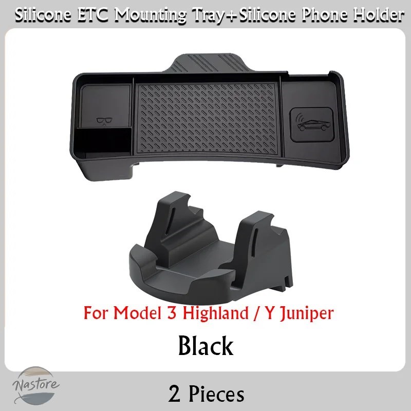 並行輸入品 テスラ 取付 モデル3 ハイランド モデルY ジュニパー 2025 センターコンソールオーガナイザー スクリーンリア収納ボックス ダッシュボード ETCの画像