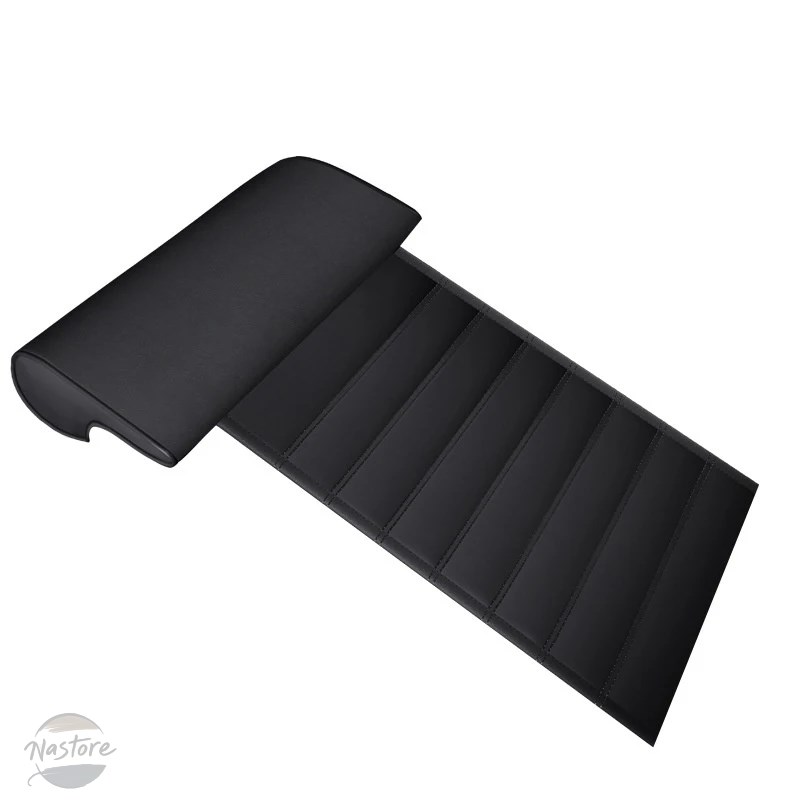 並行輸入品 Pu レザーカーシートエクステンダークッション脚サポート枕運転低反発膝パッドトラック車両ドライバープロテクターマットの画像