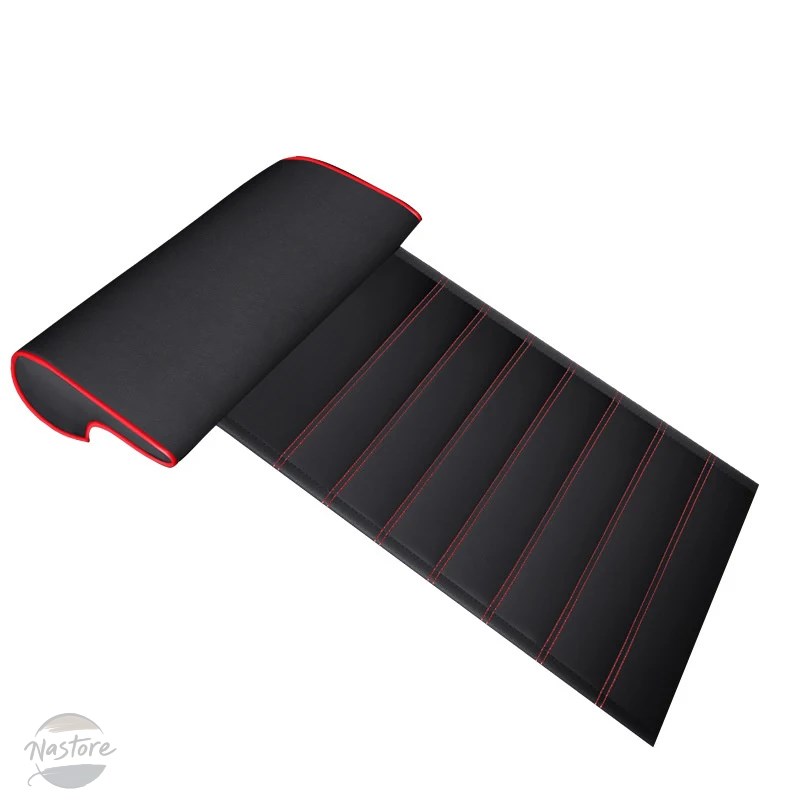 並行輸入品 Pu レザーカーシートエクステンダークッション脚サポート枕運転低反発膝パッドトラック車両ドライバープロテクターマットの画像
