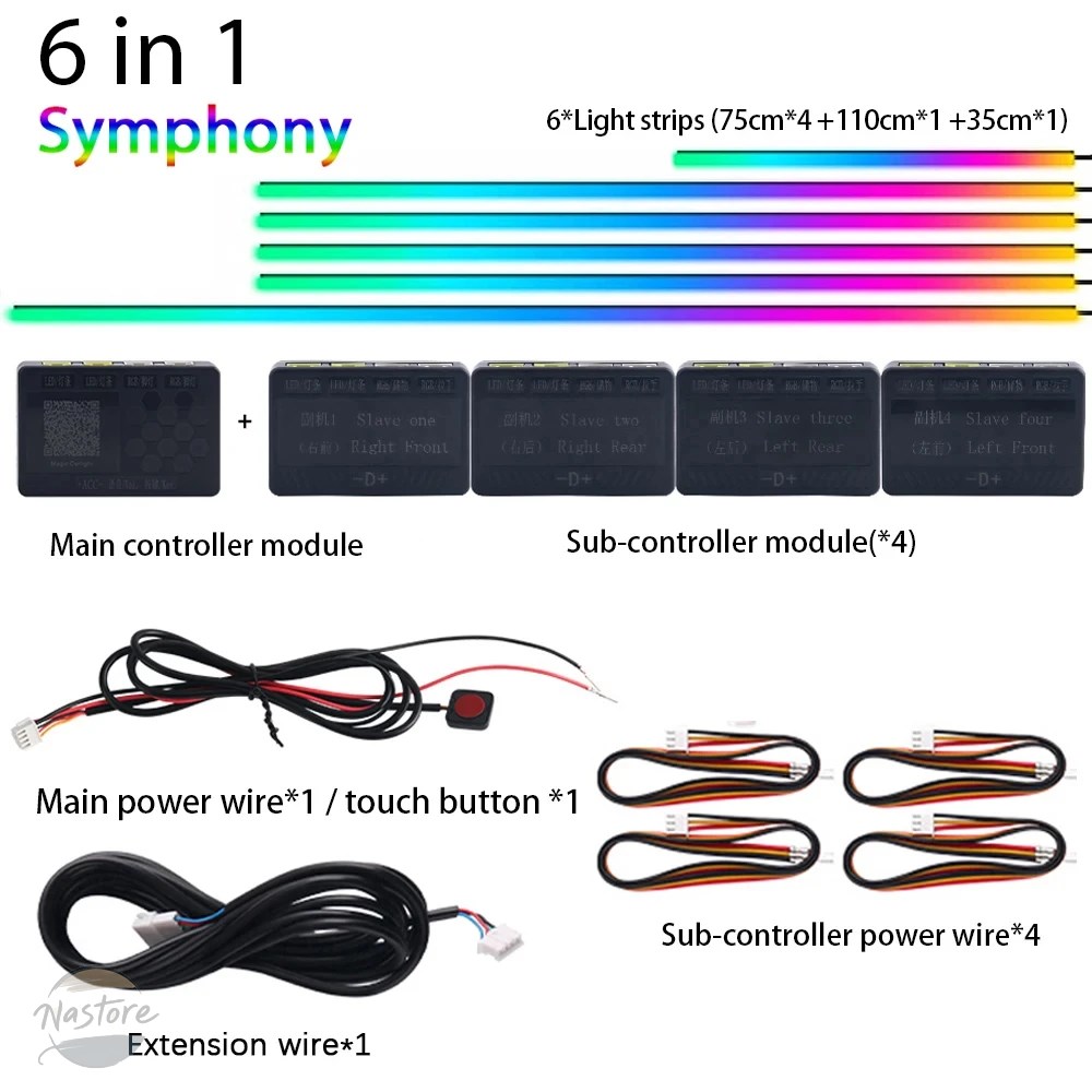 並行輸入品 14/18/22 in 1 車隠しアンビエントライト RGB : NASTORE 車 並行輸入品 14/18/22 in 1 車隠しアンビエントライト RGB : NASTORE 車