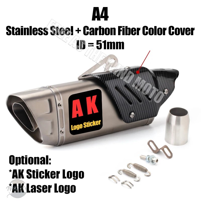 並行輸入品 z400 バイク マフラー カスタムパーツ カスタム 51mm 汎 akninjia250 400 900 cbr300 r3 カスタムパーツ 部品 アクセサリー_5
