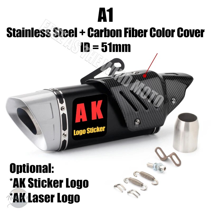 並行輸入品 z400 バイク マフラー カスタムパーツ カスタム 51mm 汎 akninjia250 400 900 cbr300 r3 カスタムパーツ 部品 アクセサリー_2