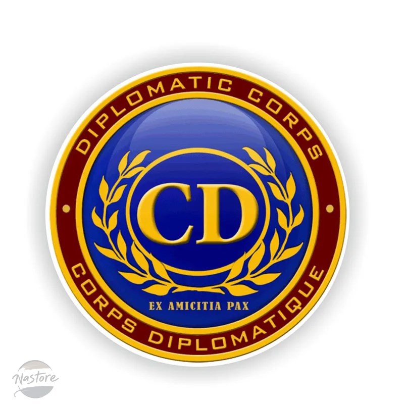 並行輸入品 アクセサリー カスタム ラウンド cd corps 外交シール ステッカー 傷防止 カスタムパーツ 部品 アクセサリーの画像