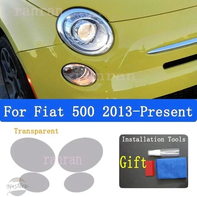 並行輸入品 フィアット カバー ヘッドライト アクセサリー カスタム