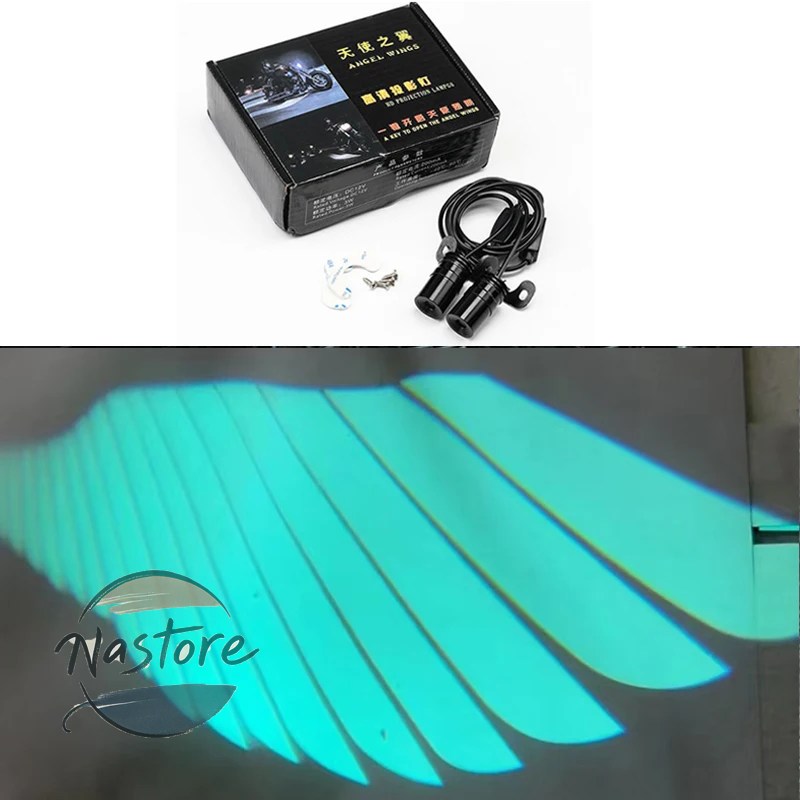 並行輸入品 バイク カスタムパーツ 2pcs エンジェル 羽 led投シャドウ