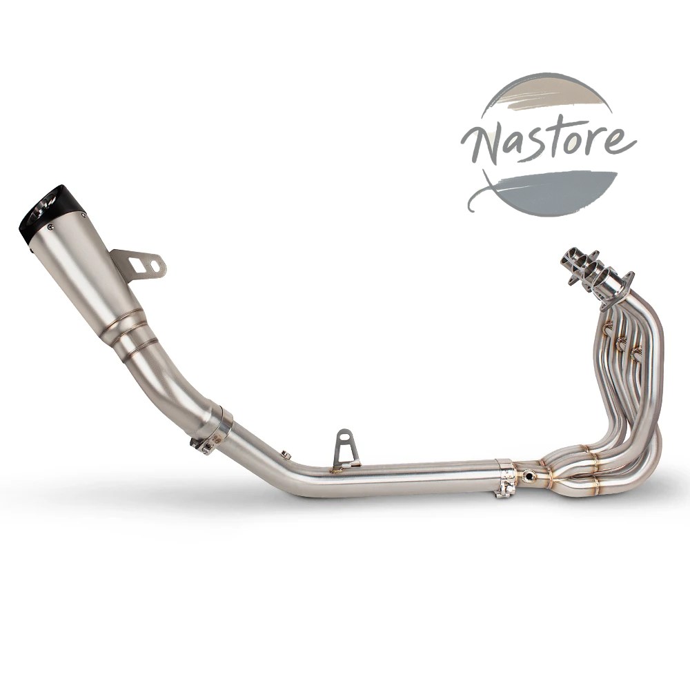 並行輸入品 バイク マフラー 部品 カスタムパーツ アクセサリー click150 pcx150 cbr150r fz150 adv150 r15v3 汎 カーボン 470mm スポーツ 51mmの画像