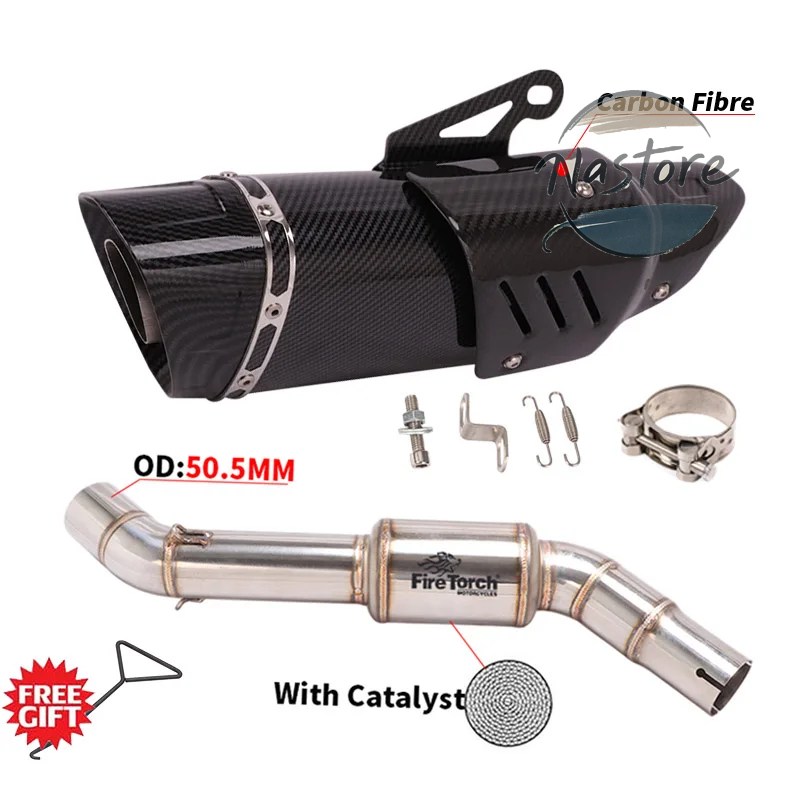 並行輸入品 BMW バイク カスタム f750gs f750 750 f850gs adv f850 2018 - 2021 スリップオン 排気エスケープ ステンレス ミドルリンクパイプ 部品の画像