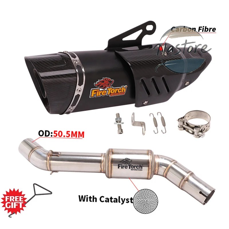 並行輸入品 BMW バイク カスタム f750gs f750 750 f850gs adv f850 2018 - 2021 スリップオン 排気エスケープ ステンレス ミドルリンクパイプ 部品の画像