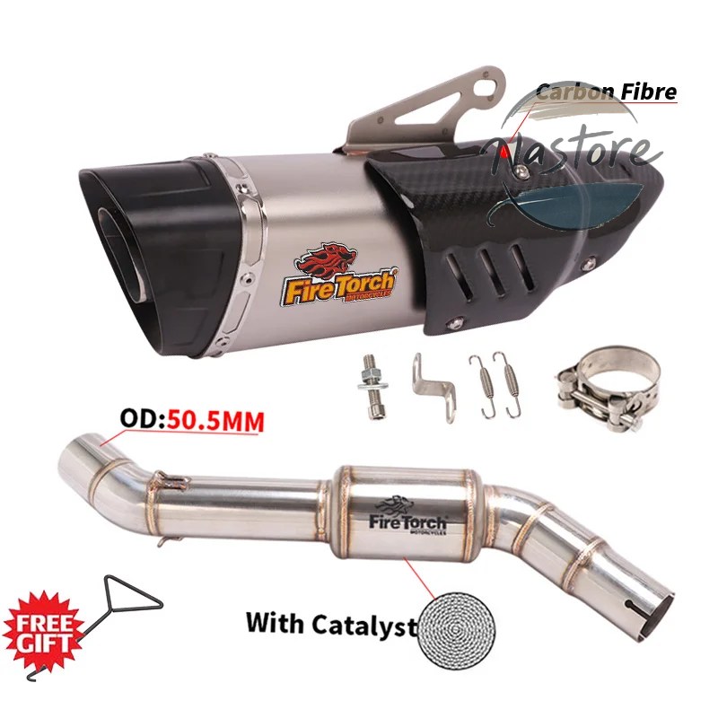 並行輸入品 BMW バイク カスタム f750gs f750 750 f850gs adv f850 2018 - 2021 スリップオン 排気エスケープ ステンレス ミドルリンクパイプ 部品の画像