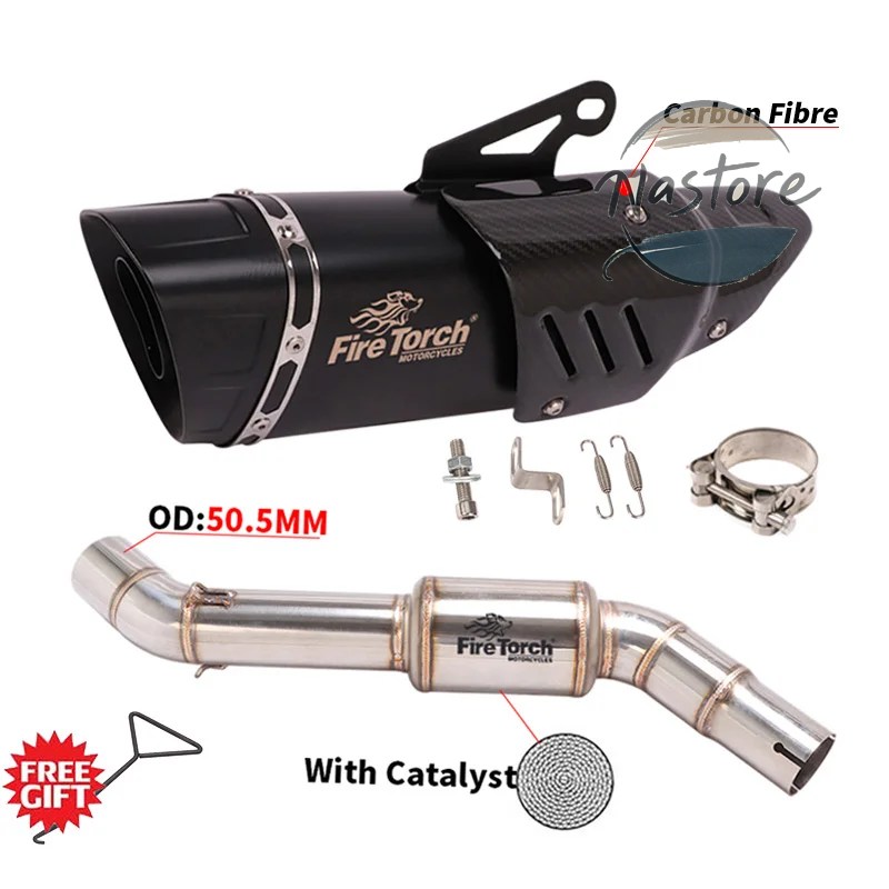 並行輸入品 BMW バイク カスタム f750gs f750 750 f850gs adv f850 2018 - 2021 スリップオン 排気エスケープ ステンレス ミドルリンクパイプ 部品の画像