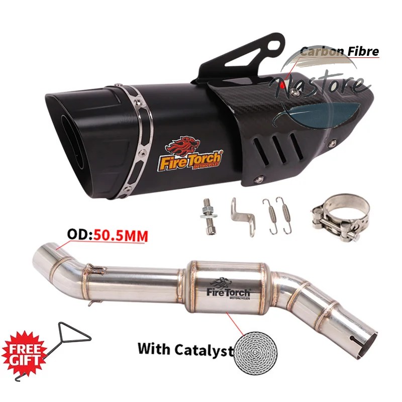 並行輸入品 BMW バイク カスタム f750gs f750 750 f850gs adv f850 2018 - 2021 スリップオン 排気エスケープ ステンレス ミドルリンクパイプ 部品の画像