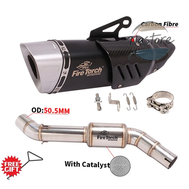 並行輸入品 BMW バイク カスタム f750gs f750 750 f850gs adv f850 2018 - 2021 スリップオン 排気エスケープ ステンレス ミドルリンクパイプ 部品の画像