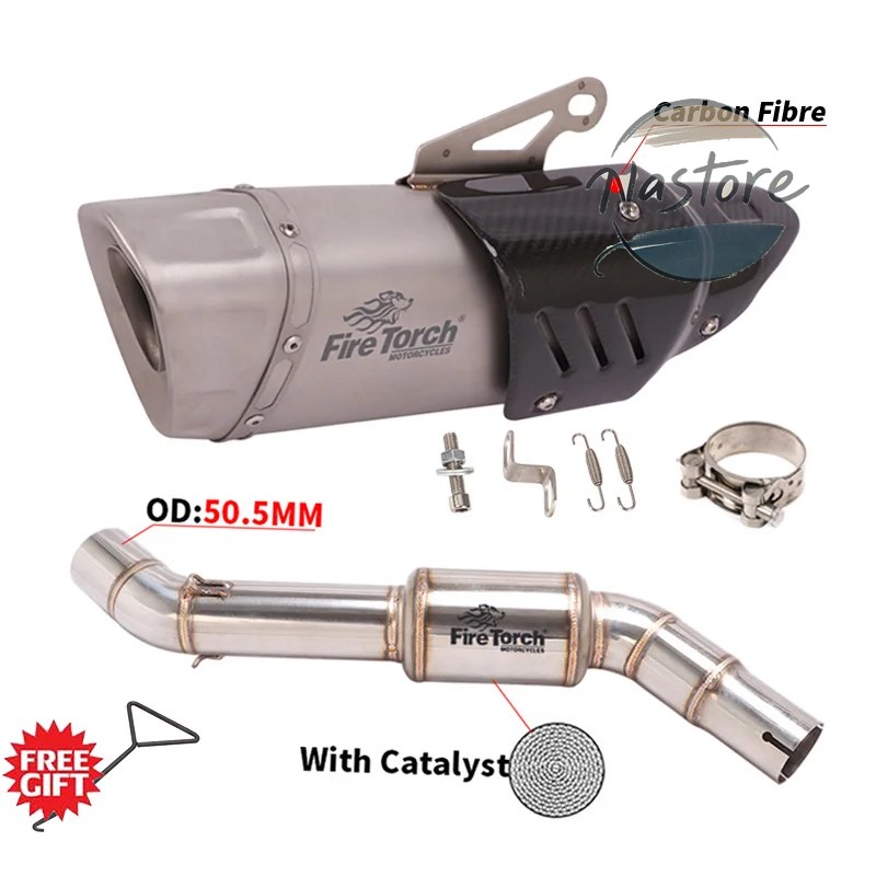 並行輸入品 BMW バイク カスタム f750gs f750 750 f850gs adv f850 2018 - 2021 スリップオン 排気エスケープ ステンレス ミドルリンクパイプ 部品の画像