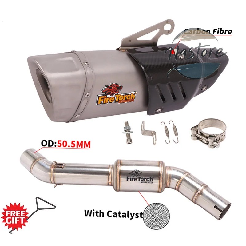 並行輸入品 BMW バイク カスタム f750gs f750 750 f850gs adv f850 2018 - 2021 スリップオン 排気エスケープ ステンレス ミドルリンクパイプ 部品の画像