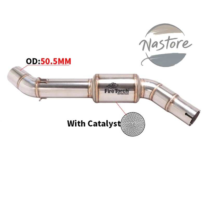 並行輸入品 BMW バイク カスタム f750gs f750 750 f850gs adv f850 2018 - 2021 スリップオン 排気エスケープ ステンレス ミドルリンクパイプ 部品の画像