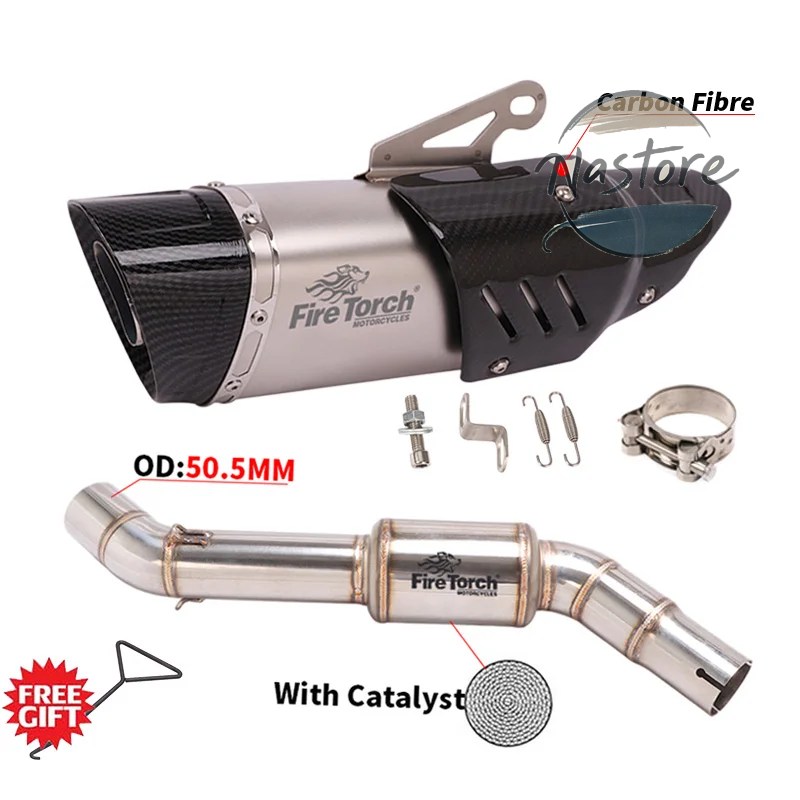 並行輸入品 BMW バイク カスタム f750gs f750 750 f850gs adv f850 2018 - 2021 スリップオン 排気エスケープ ステンレス ミドルリンクパイプ 部品の画像